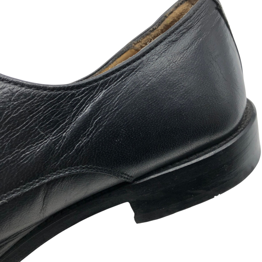Square toe leather shoes 8 Men's 10.6" equivalent /saa013522 Men's 27.0cm genuine leather black type Vintage Second Hand