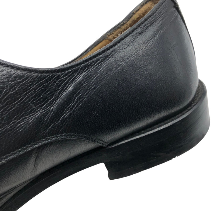 Square toe leather shoes 8 Men's 10.6" equivalent /saa013522 Men's 27.0cm genuine leather black type Vintage Second Hand