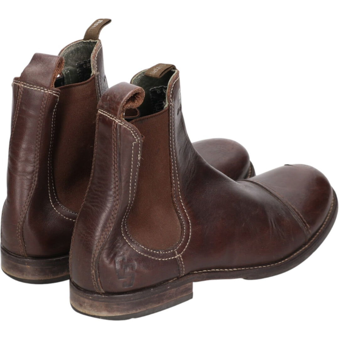 G-STAR RAW FOOTWEAR Side Gore Boots 9 Men's 27.0cm genuine leather brown type Vintage Second Hand