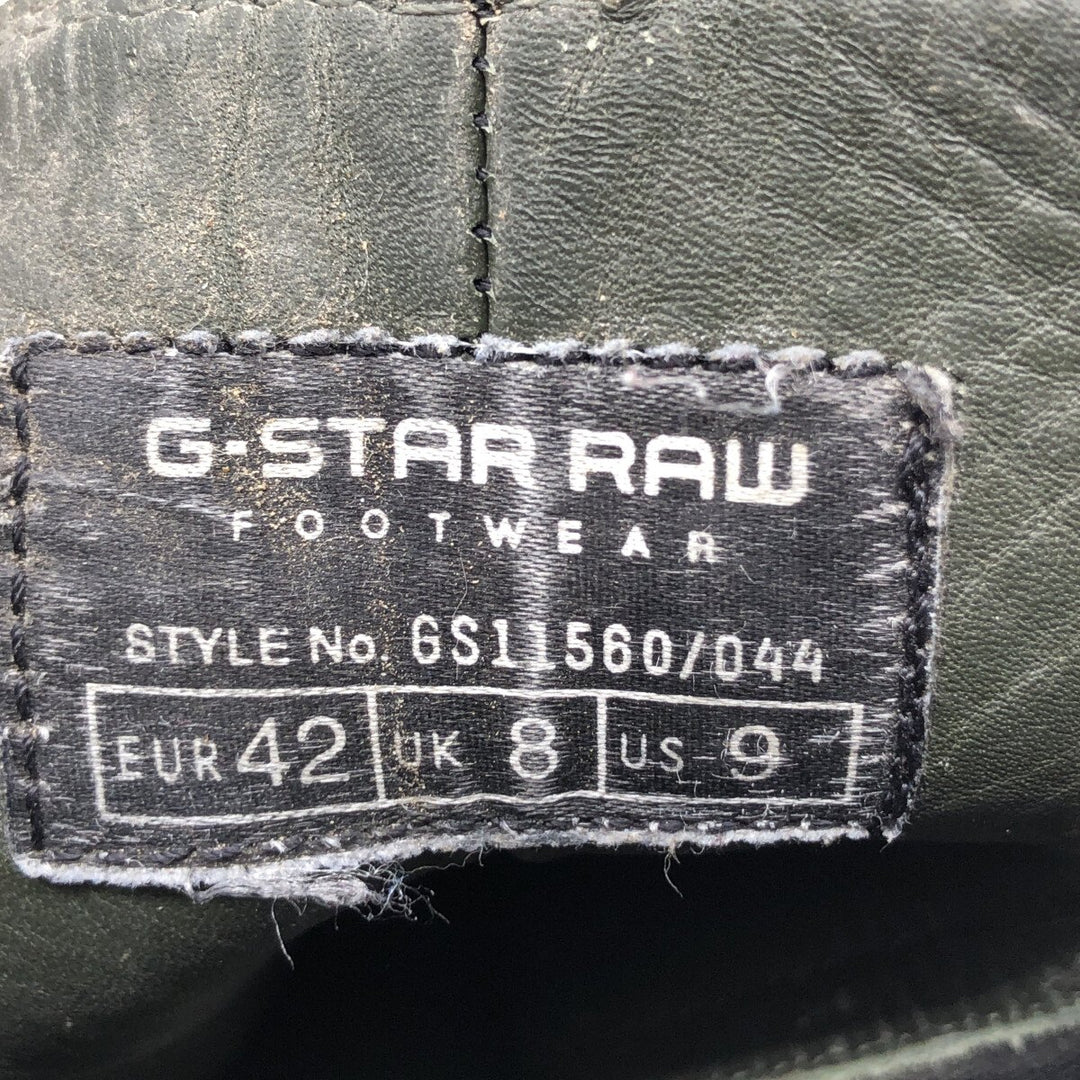 G-STAR RAW FOOTWEAR Side Gore Boots 9 Men's 27.0cm genuine leather brown type Vintage Second Hand