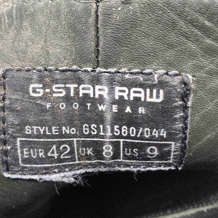 G-STAR RAW FOOTWEAR Side Gore Boots 9 Men's 27.0cm genuine leather brown type Vintage Second Hand