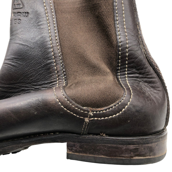 G-STAR RAW FOOTWEAR Side Gore Boots 9 Men's 27.0cm genuine leather brown type Vintage Second Hand