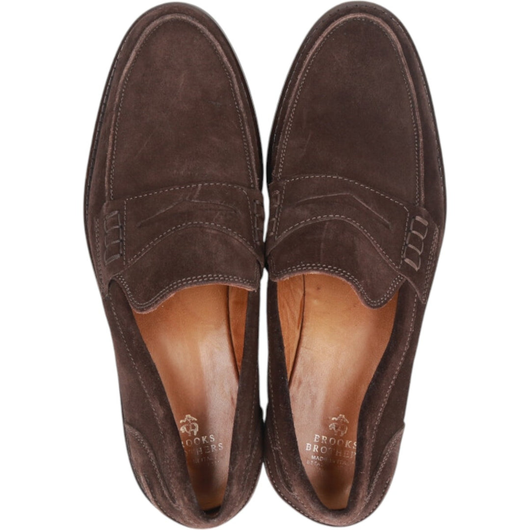 Brooks Brothers penny loafers, made in Italy, size 9 1/2 Men's 27.5cm unclear brown type Vintage Second Hand