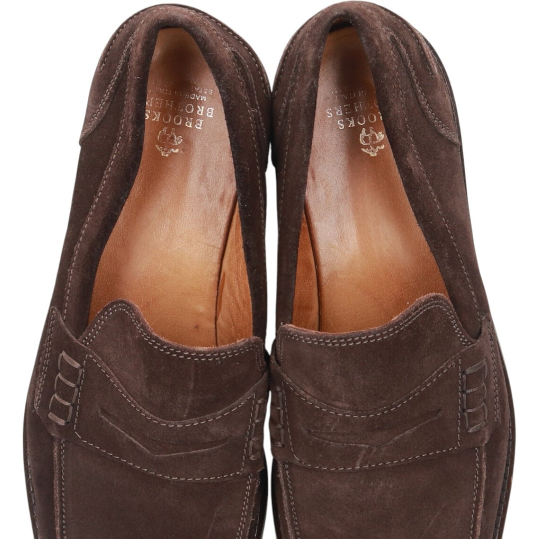 Brooks Brothers penny loafers, made in Italy, size 9 1/2 Men's 27.5cm unclear brown type Vintage Second Hand