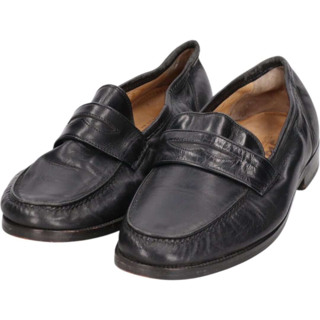Sioux coin loafers, made in Germany, size 8 Men's 27.0cm genuine leather black type Vintage Second Hand