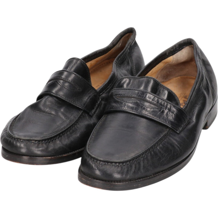 Sioux coin loafers, made in Germany, size 8 Men's 27.0cm genuine leather black type Vintage Second Hand