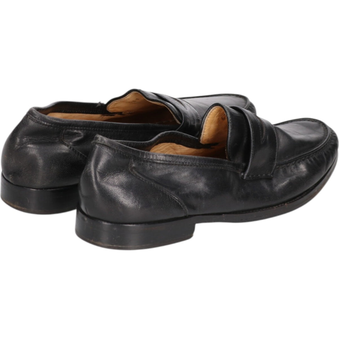 Sioux coin loafers, made in Germany, size 8 Men's 27.0cm genuine leather black type Vintage Second Hand