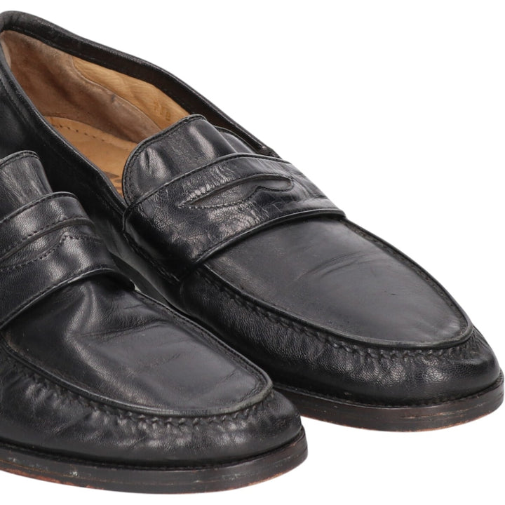 Sioux coin loafers, made in Germany, size 8 Men's 27.0cm genuine leather black type Vintage Second Hand