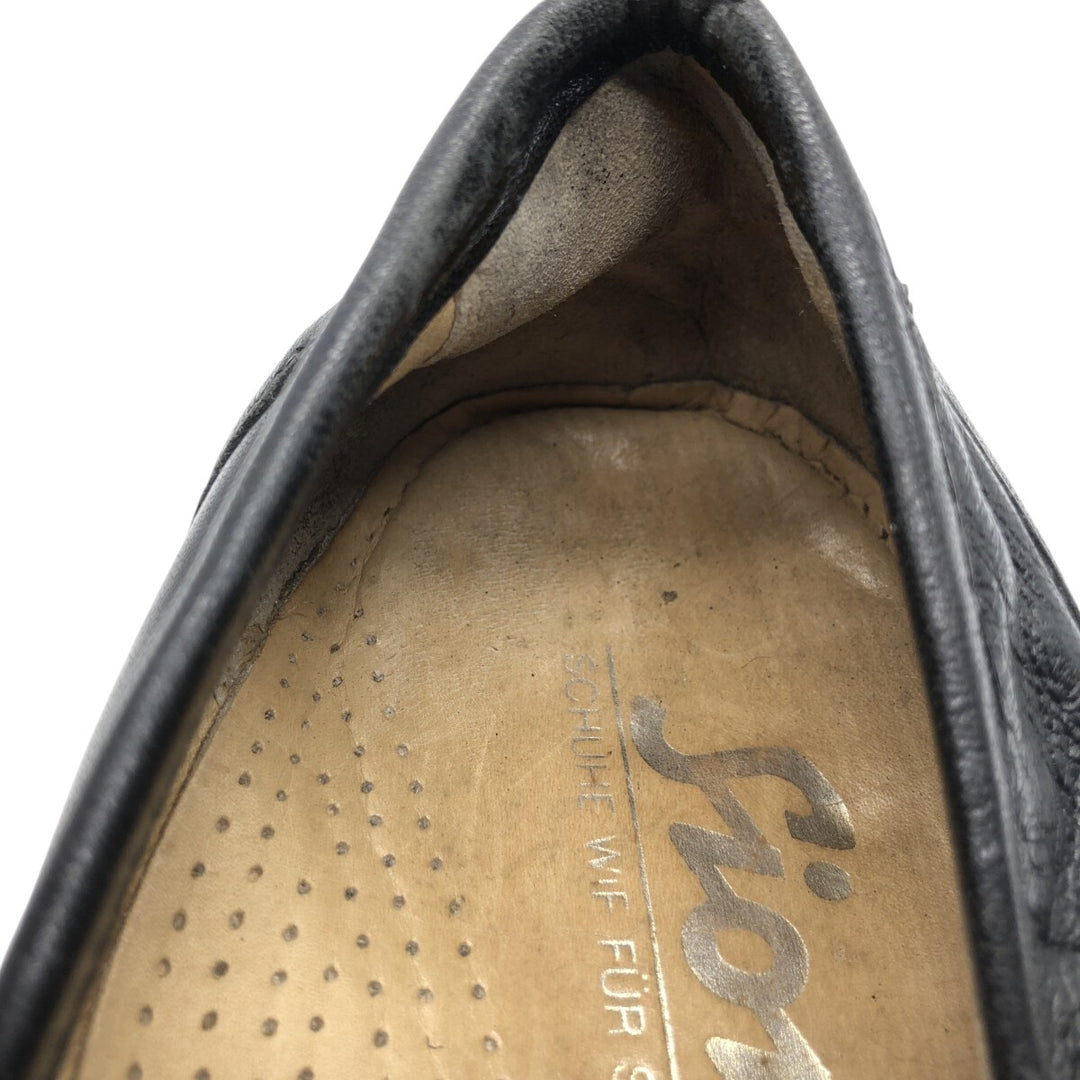 Sioux coin loafers, made in Germany, size 8 Men's 27.0cm genuine leather black type Vintage Second Hand