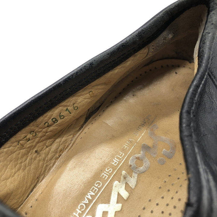 Sioux coin loafers, made in Germany, size 8 Men's 27.0cm genuine leather black type Vintage Second Hand