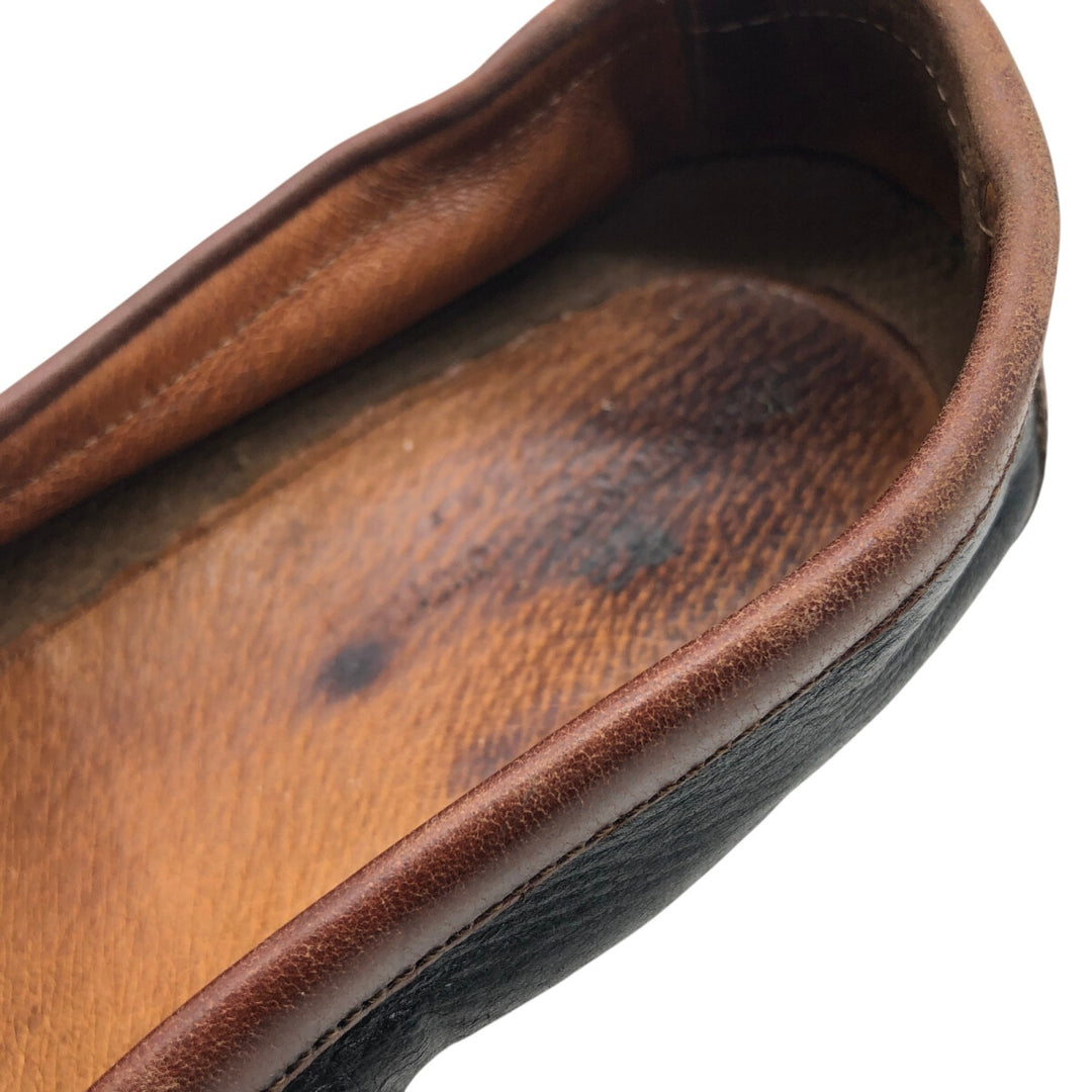 Johnston & Murphy Quilted Loafers, Made in Italy, Size 10M Men's 28.0cm genuine leather brown type Vintage Second Hand