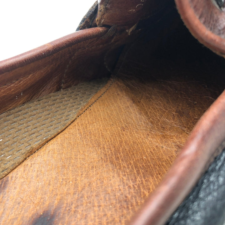 Johnston & Murphy Quilted Loafers, Made in Italy, Size 10M Men's 28.0cm genuine leather brown type Vintage Second Hand