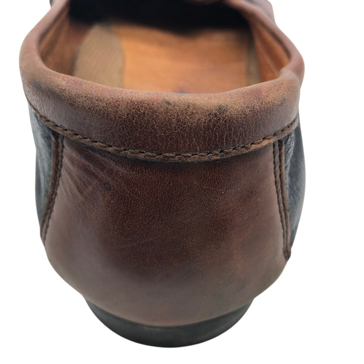 Johnston & Murphy Quilted Loafers, Made in Italy, Size 10M Men's 28.0cm genuine leather brown type Vintage Second Hand