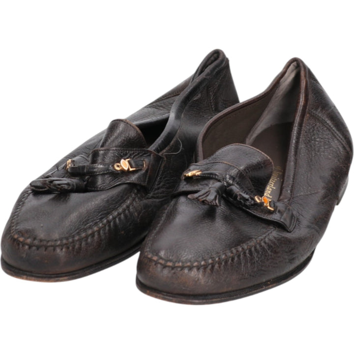 Bally Tassel Loafers, Size 10 1/2E Men's 29.0cm genuine leather black type Vintage Second Hand