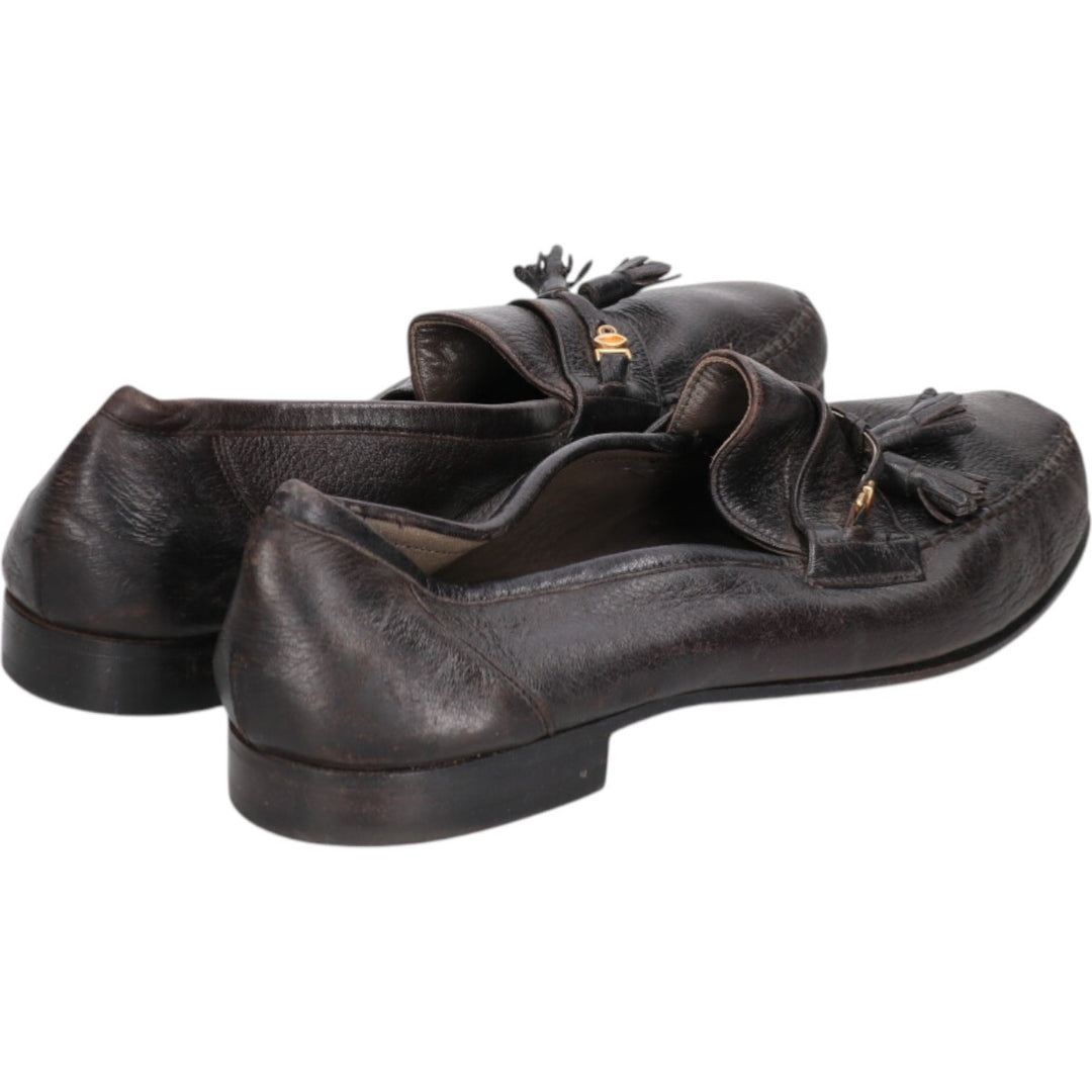 Bally Tassel Loafers, Size 10 1/2E Men's 29.0cm genuine leather black type Vintage Second Hand