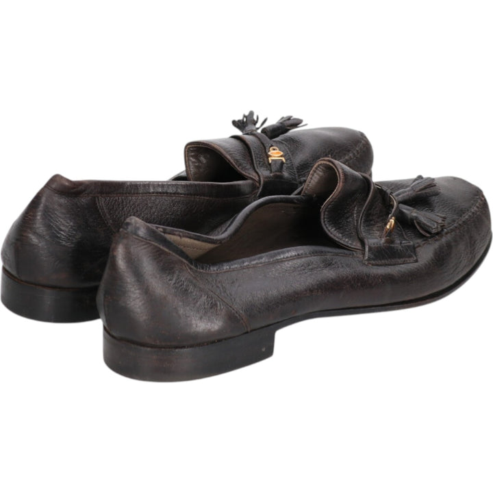 Bally Tassel Loafers, Size 10 1/2E Men's 29.0cm genuine leather black type Vintage Second Hand