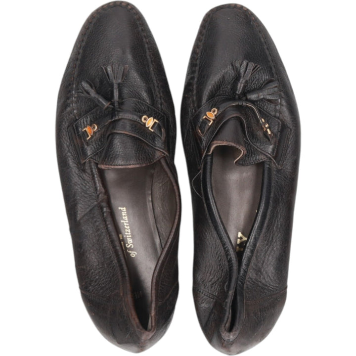 Bally Tassel Loafers, Size 10 1/2E Men's 29.0cm genuine leather black type Vintage Second Hand