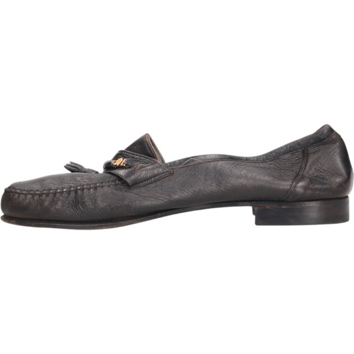 Bally Tassel Loafers, Size 10 1/2E Men's 29.0cm genuine leather black type Vintage Second Hand