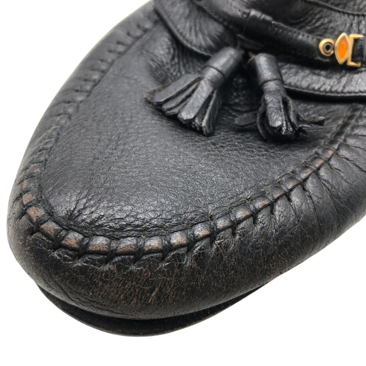 Bally Tassel Loafers, Size 10 1/2E Men's 29.0cm genuine leather black type Vintage Second Hand