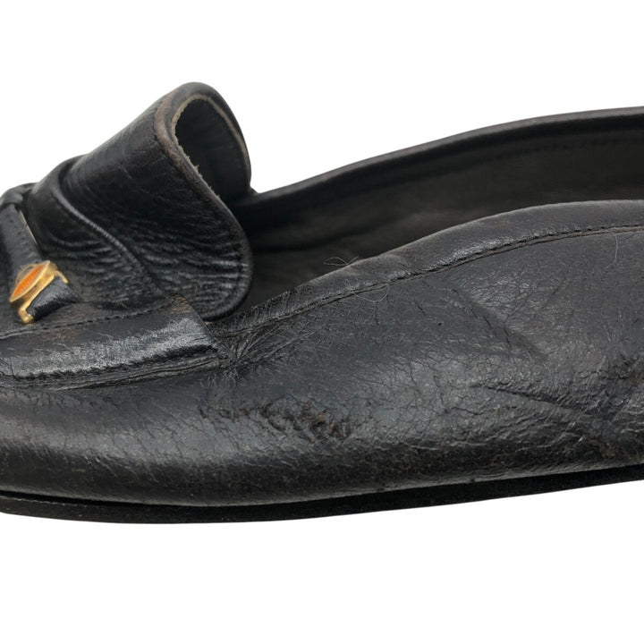 Bally Tassel Loafers, Size 10 1/2E Men's 29.0cm genuine leather black type Vintage Second Hand