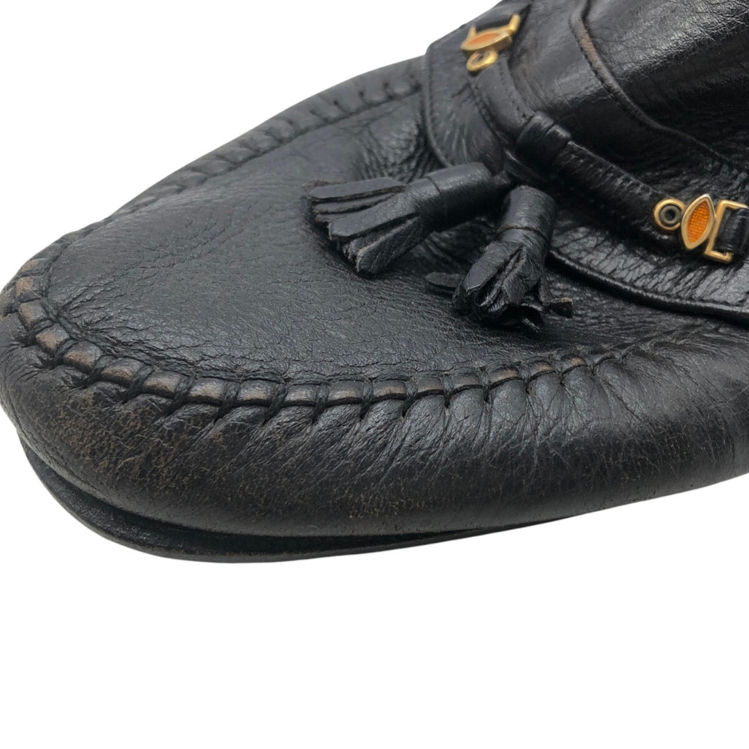Bally Tassel Loafers, Size 10 1/2E Men's 29.0cm genuine leather black type Vintage Second Hand