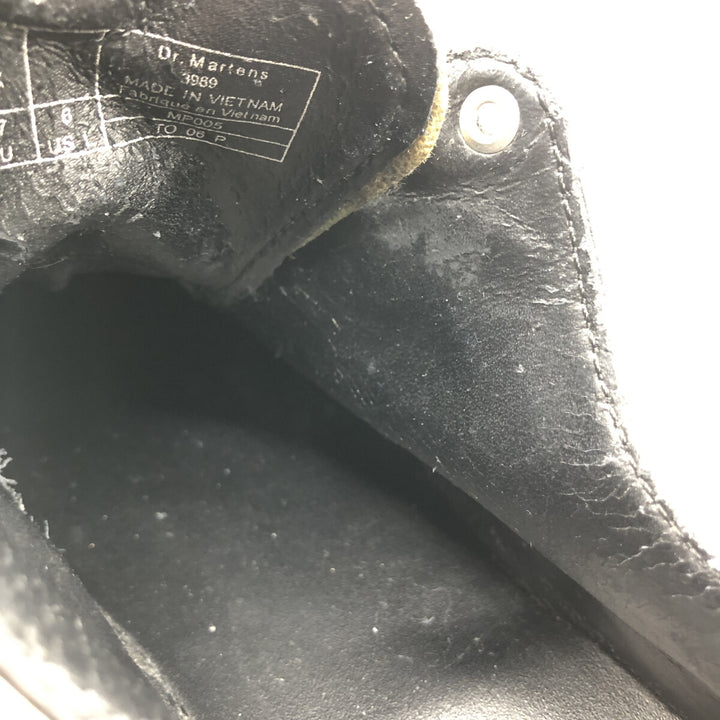 Dr. Martens Camouflage Pattern Woodland Camo Semi-Brogue Wingtip Shoes 4 Women's 9.1" equivalent /saa013558 Women's 23.0cm genuine leather black type Vintage Second Hand