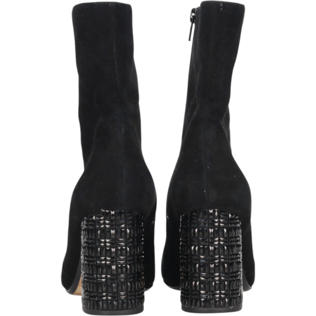 MICHAEL KORS Suede Side Zip Boots 6 1/2 Women's 9.3" Suede /saa013559 Women's 23.5cm suede black type Vintage Second Hand