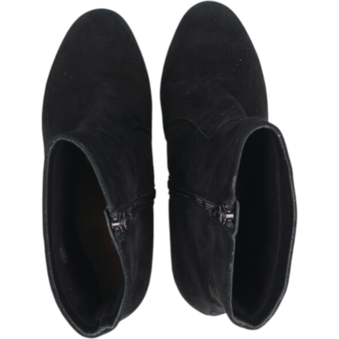 MICHAEL KORS Suede Side Zip Boots 6 1/2 Women's 9.3" Suede /saa013559 Women's 23.5cm suede black type Vintage Second Hand