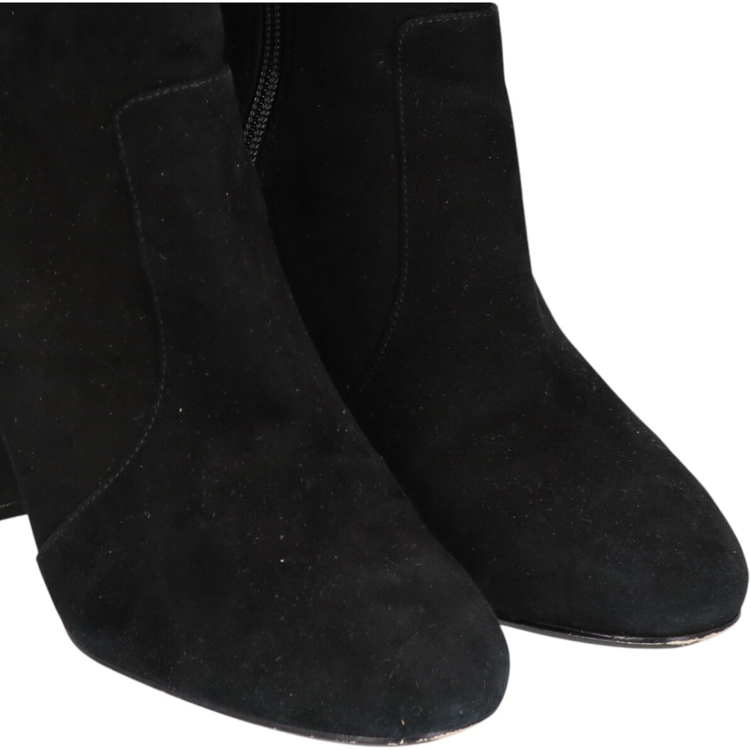 MICHAEL KORS Suede Side Zip Boots 6 1/2 Women's 9.3" Suede /saa013559 Women's 23.5cm suede black type Vintage Second Hand