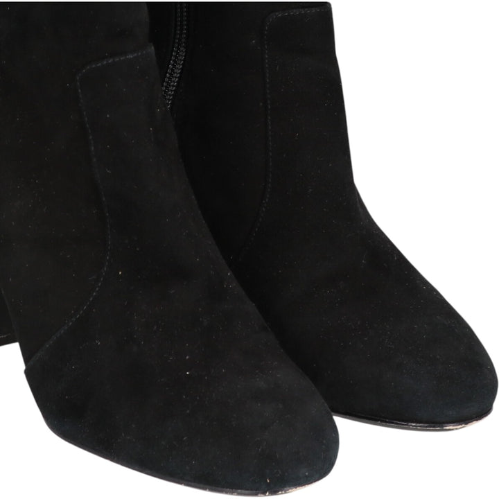 MICHAEL KORS Suede Side Zip Boots 6 1/2 Women's 9.3" Suede /saa013559 Women's 23.5cm suede black type Vintage Second Hand