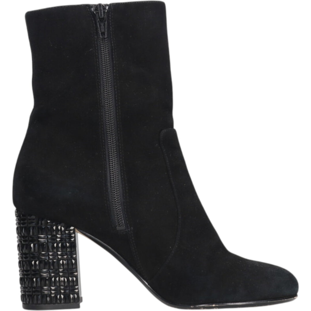 MICHAEL KORS Suede Side Zip Boots 6 1/2 Women's 9.3" Suede /saa013559 Women's 23.5cm suede black type Vintage Second Hand