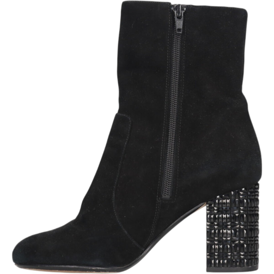 MICHAEL KORS Suede Side Zip Boots 6 1/2 Women's 9.3" Suede /saa013559 Women's 23.5cm suede black type Vintage Second Hand