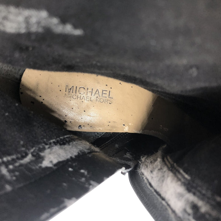 MICHAEL KORS Suede Side Zip Boots 6 1/2 Women's 9.3" Suede /saa013559 Women's 23.5cm suede black type Vintage Second Hand