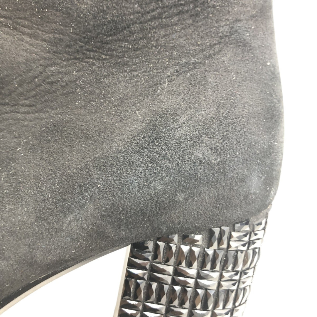 MICHAEL KORS Suede Side Zip Boots 6 1/2 Women's 9.3" Suede /saa013559 Women's 23.5cm suede black type Vintage Second Hand