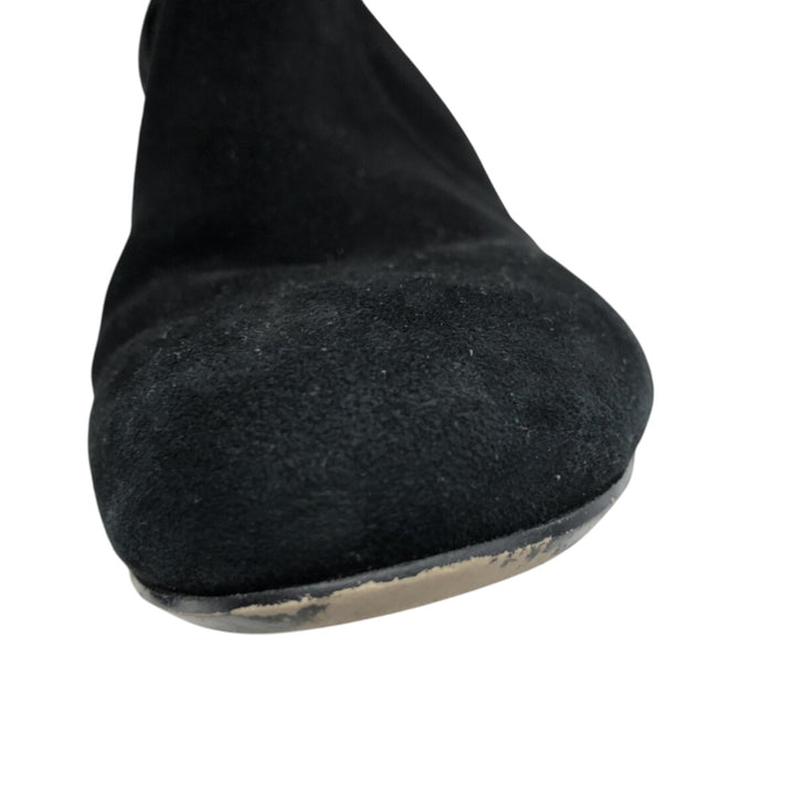 MICHAEL KORS Suede Side Zip Boots 6 1/2 Women's 9.3" Suede /saa013559 Women's 23.5cm suede black type Vintage Second Hand