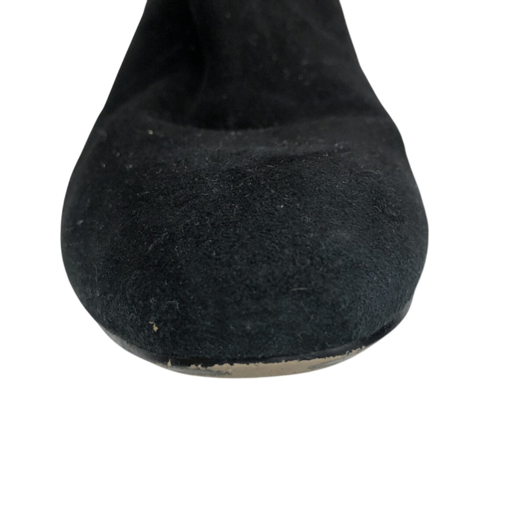 MICHAEL KORS Suede Side Zip Boots 6 1/2 Women's 9.3" Suede /saa013559 Women's 23.5cm suede black type Vintage Second Hand