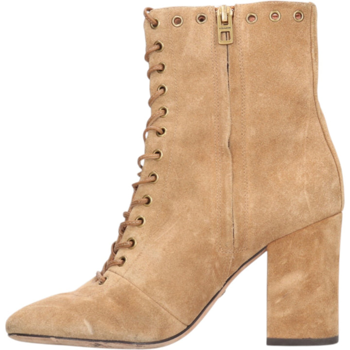 Coach Dean Bootie suede lace-up boots, women's, size 9.1" /saa013561 Women's 23.0cm suede brown type Vintage Second Hand