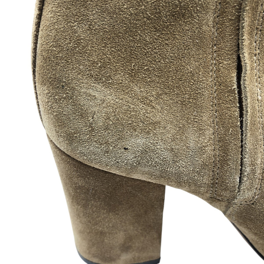 Coach Dean Bootie suede lace-up boots, women's, size 9.1" /saa013561 Women's 23.0cm suede brown type Vintage Second Hand