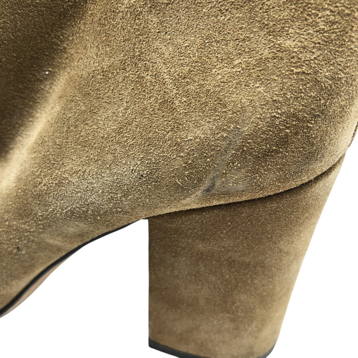 Coach Dean Bootie suede lace-up boots, women's, size 9.1" /saa013561 Women's 23.0cm suede brown type Vintage Second Hand