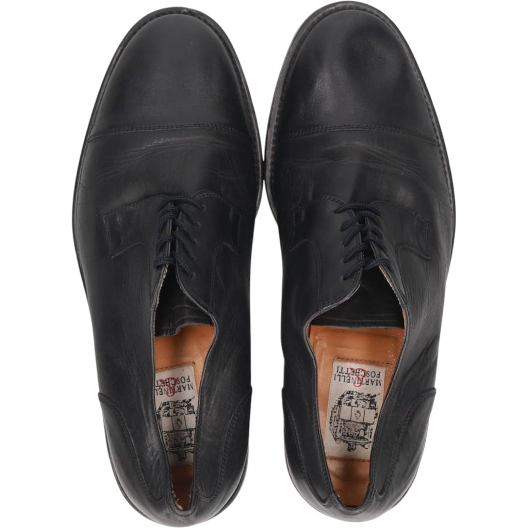 MARTINELLI straight tip shoes 41 1/2 Men's 26.5cm genuine leather black type Vintage Second Hand