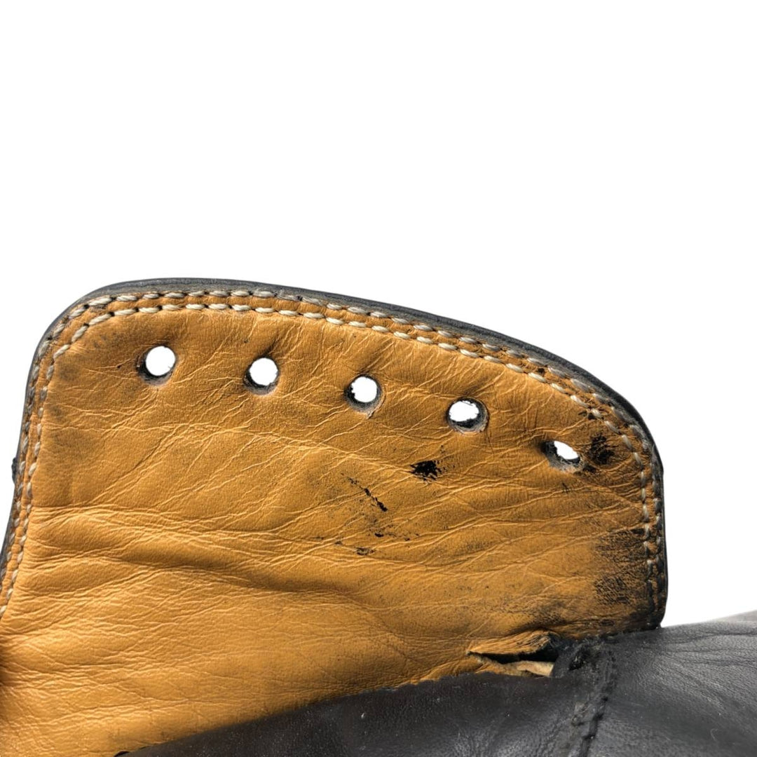 MARTINELLI straight tip shoes 41 1/2 Men's 26.5cm genuine leather black type Vintage Second Hand