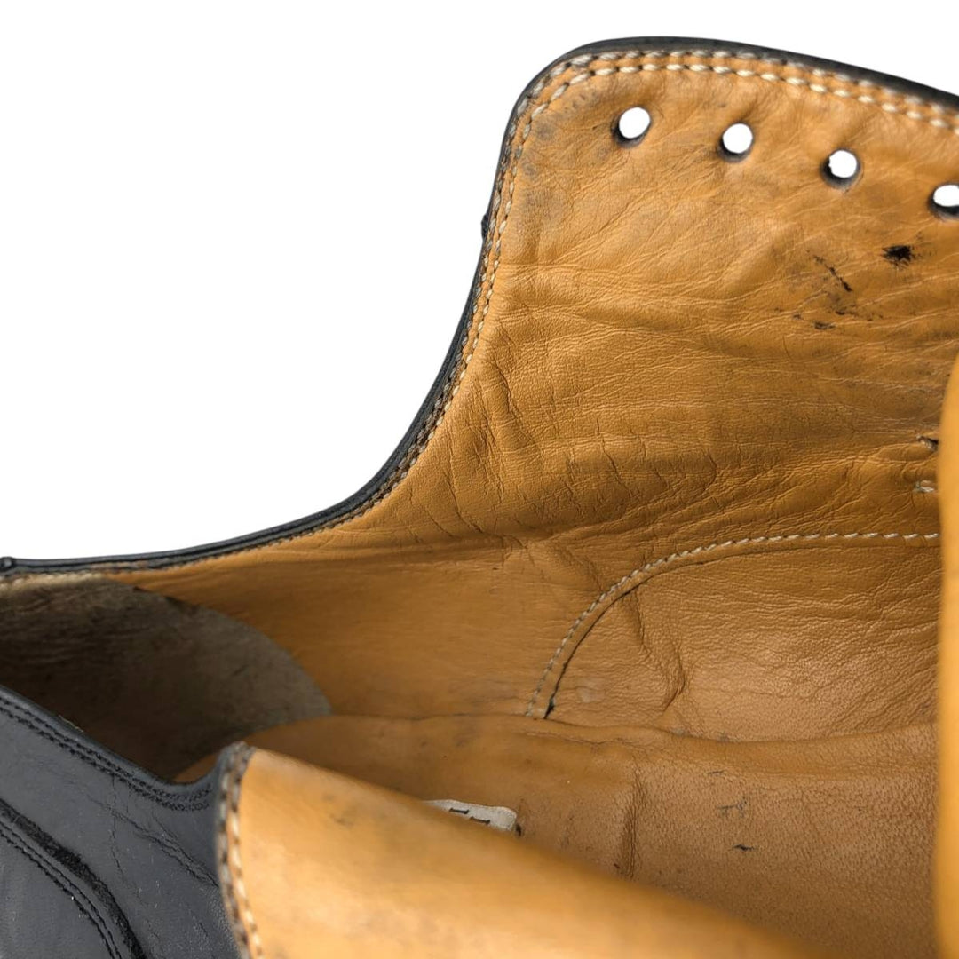 MARTINELLI straight tip shoes 41 1/2 Men's 26.5cm genuine leather black type Vintage Second Hand