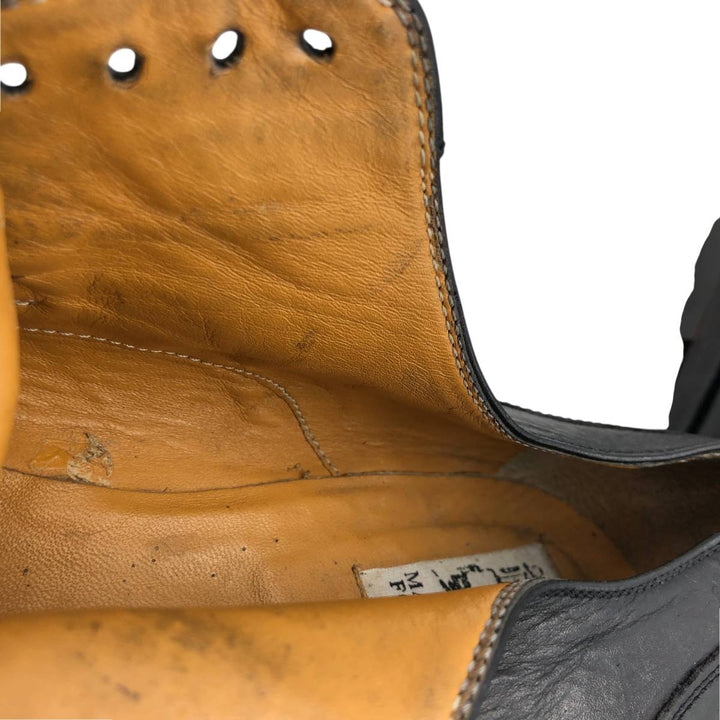 MARTINELLI straight tip shoes 41 1/2 Men's 26.5cm genuine leather black type Vintage Second Hand