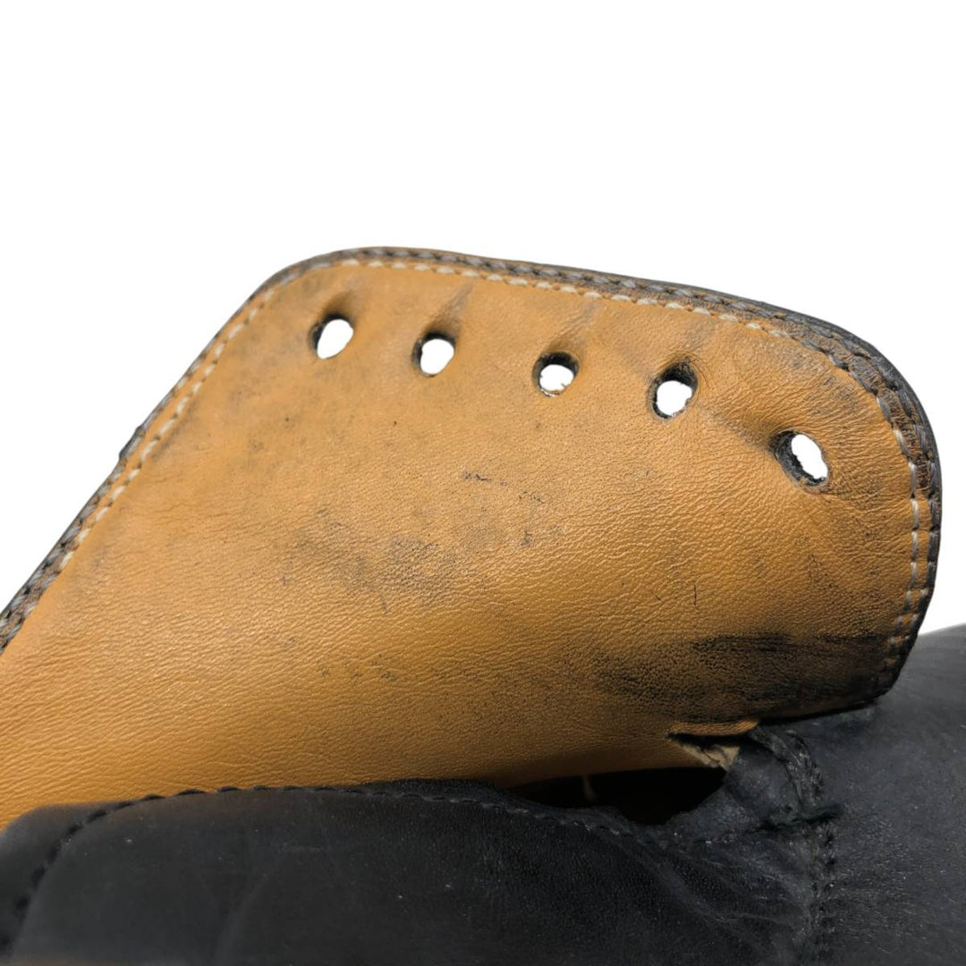 MARTINELLI straight tip shoes 41 1/2 Men's 26.5cm genuine leather black type Vintage Second Hand