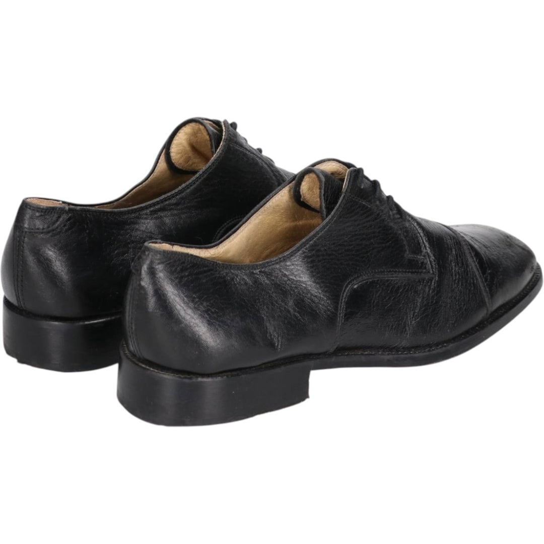 WILLY ADAMS Straight Tip Shoes Made in Italy Size 41 Men's 25.5cm genuine leather black type Vintage Second Hand