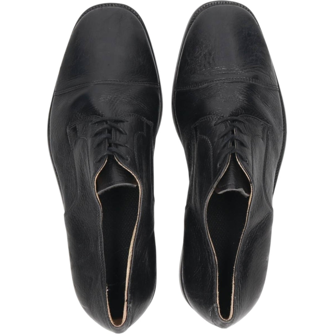 WILLY ADAMS Straight Tip Shoes Made in Italy Size 41 Men's 25.5cm genuine leather black type Vintage Second Hand