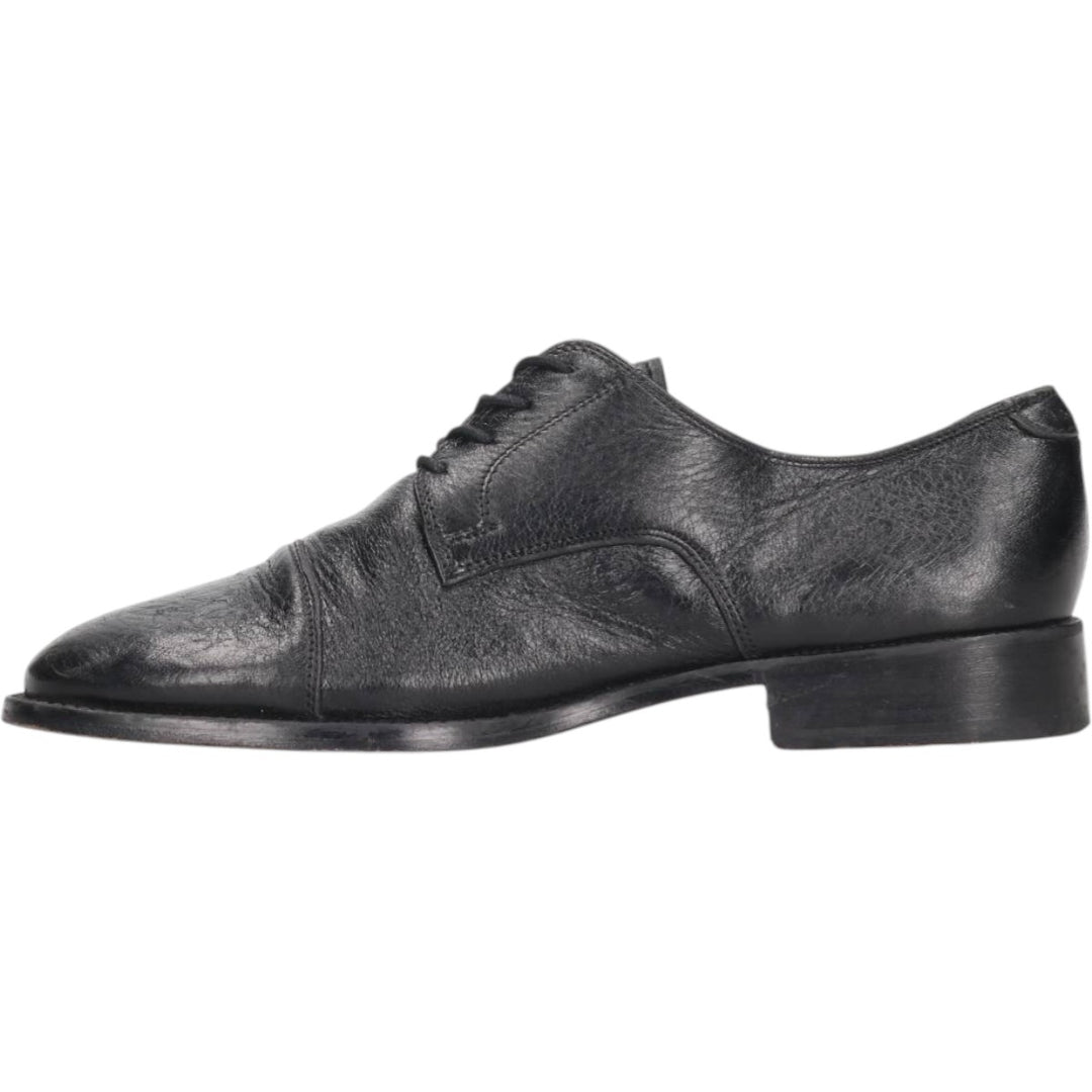 WILLY ADAMS Straight Tip Shoes Made in Italy Size 41 Men's 25.5cm genuine leather black type Vintage Second Hand