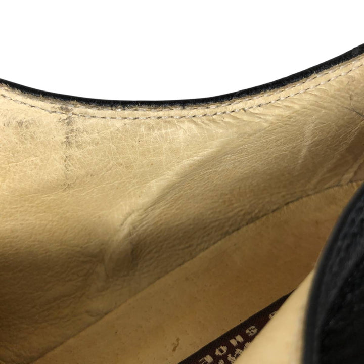 WILLY ADAMS Straight Tip Shoes Made in Italy Size 41 Men's 25.5cm genuine leather black type Vintage Second Hand