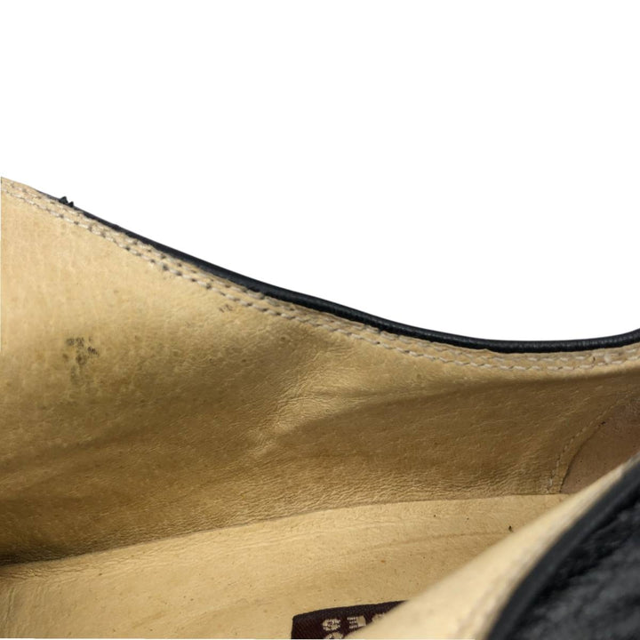 WILLY ADAMS Straight Tip Shoes Made in Italy Size 41 Men's 25.5cm genuine leather black type Vintage Second Hand