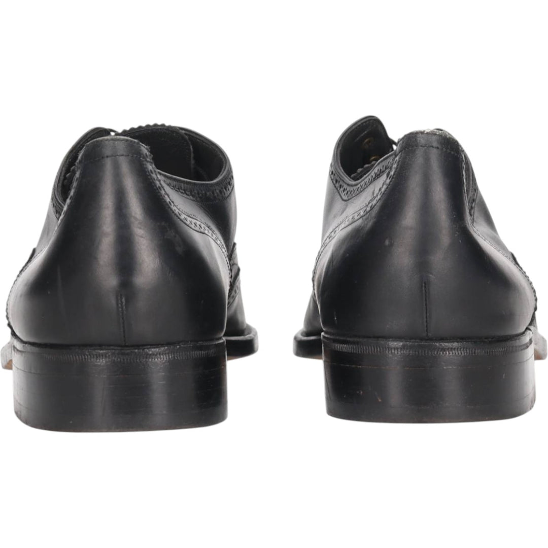 Bally Semi-Brogue Wingtip Shoes, Made in France, Size 9 1/2B, Men's, Size 11" /saa013578 Men's 28.0cm genuine leather black type Vintage Second Hand